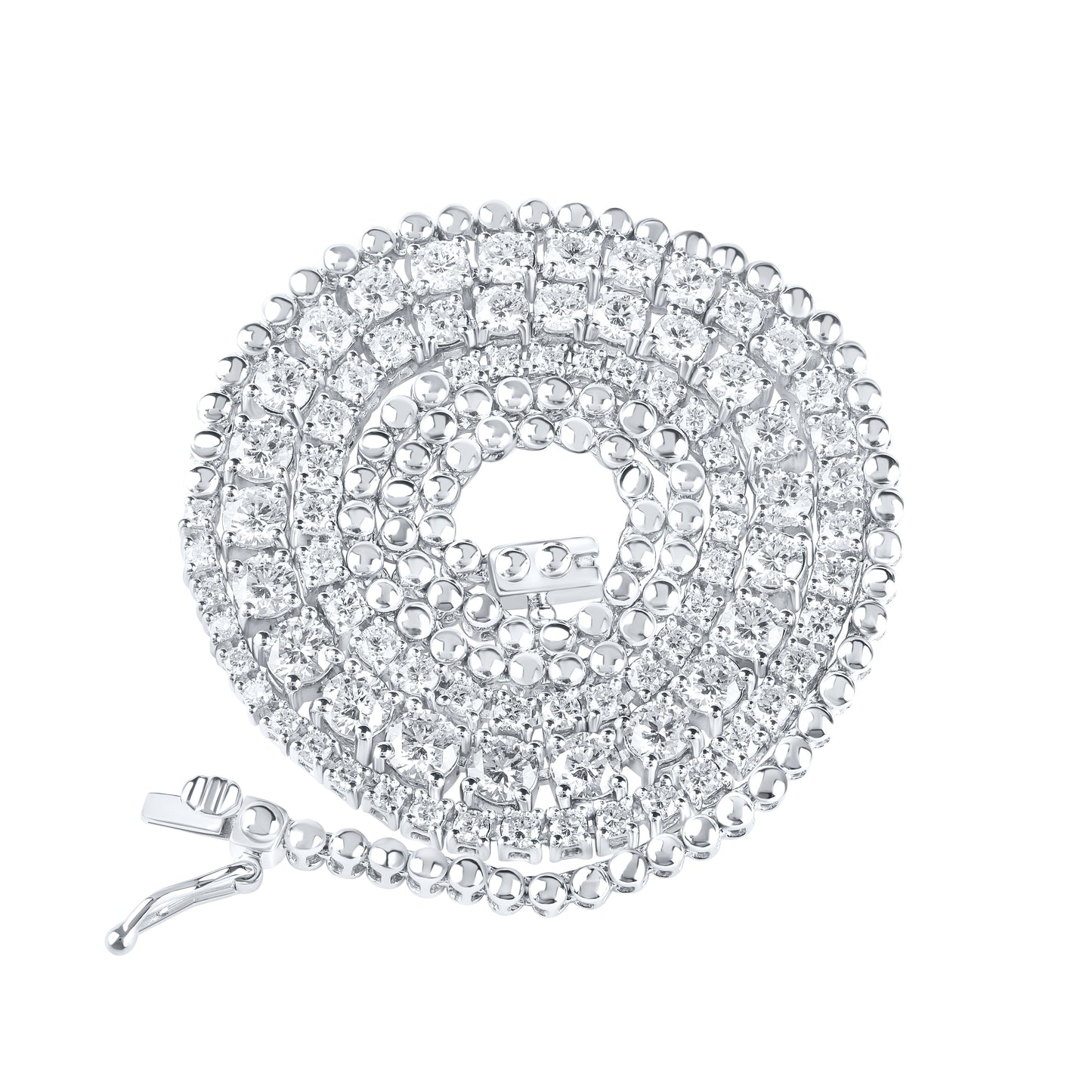 14kt White Gold 4 Ctw Diamond Ana M Fashion Necklace