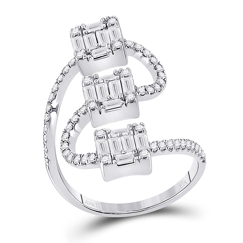 14kt White Gold 1 Ct Diamond Ana M Diana Ring