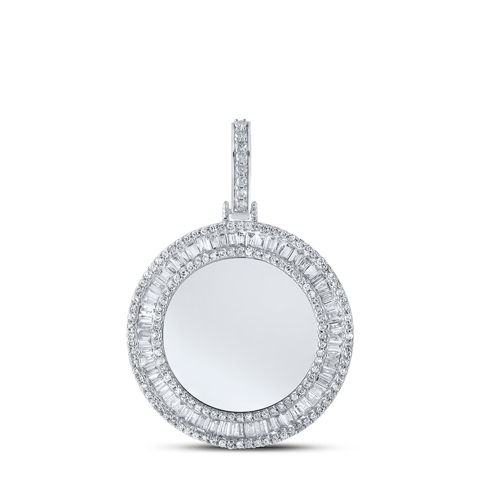 10kt White Gold 1 1/2ct Diamond Nk Memory Pendant