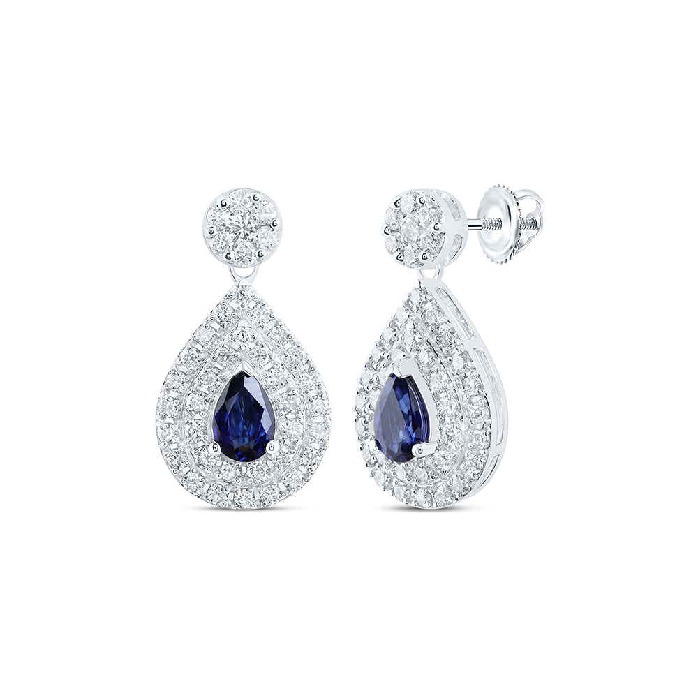 14kt Yellow Or White Or Rose Gold Diamond 6x4 Mm Pear Fashion Pear Earring