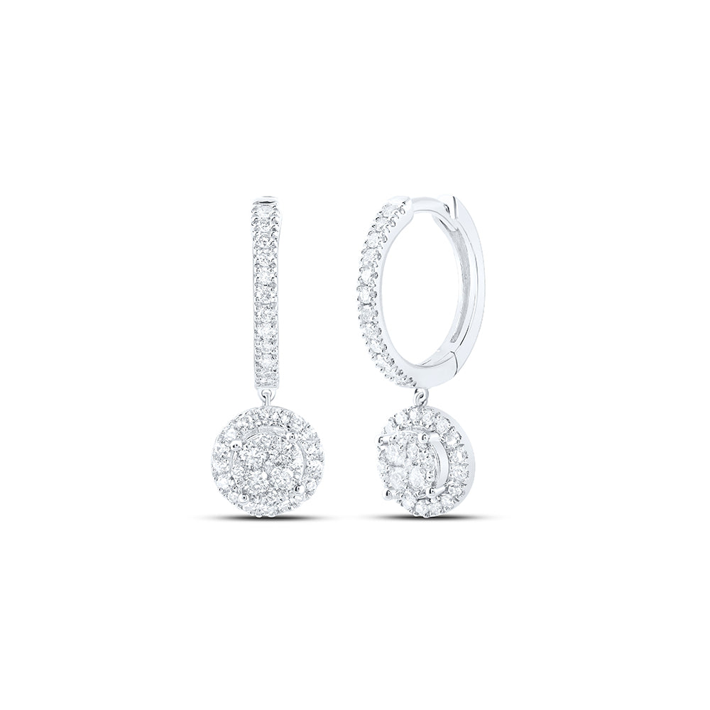 10kt Yellow Or White Gold Natural Diamond Fashion Dangling Earring