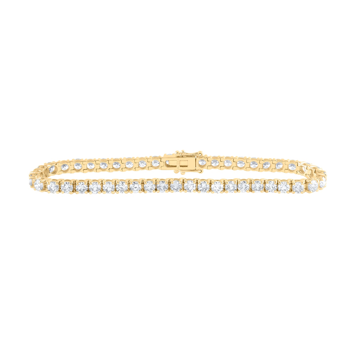 14kt Yellow Or White Gold Diamond Tennis Bracelet, Length: 7 Inch