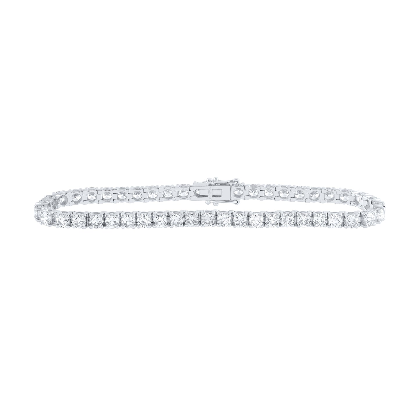 14kt Yellow Or White Gold Diamond Tennis Bracelet, Length: 7 Inch