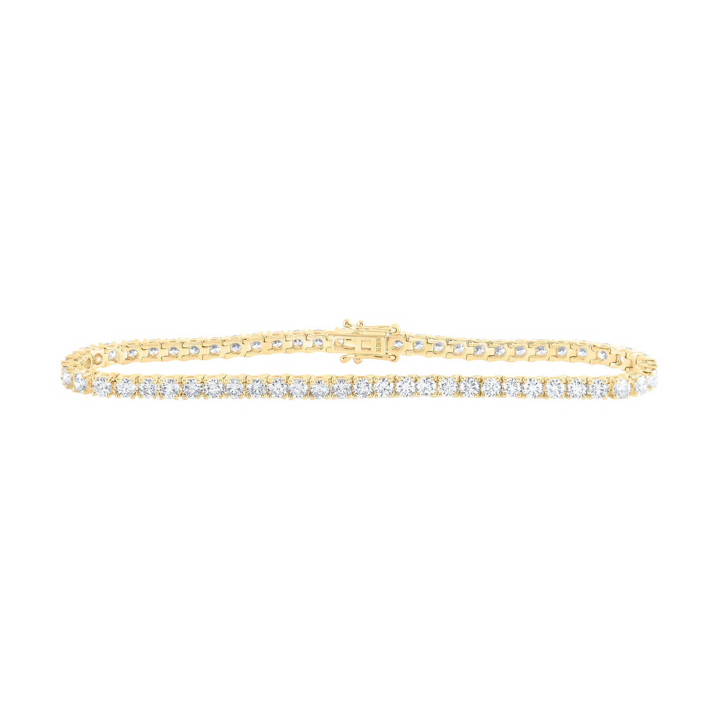 14kt Yellow Or White Gold Diamond Tennis Bracelet, Length: 7 Inch