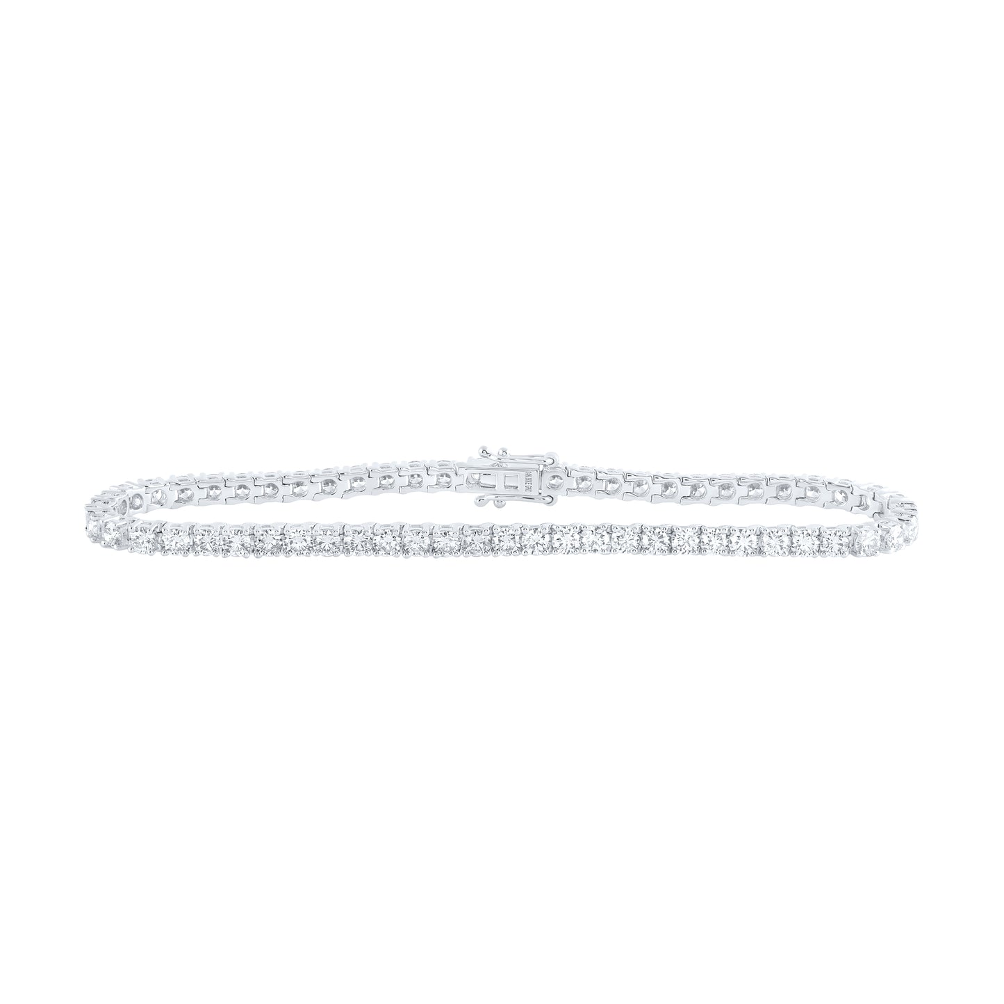 14kt Yellow Or White Gold Diamond Tennis Bracelet, Length: 7 Inch