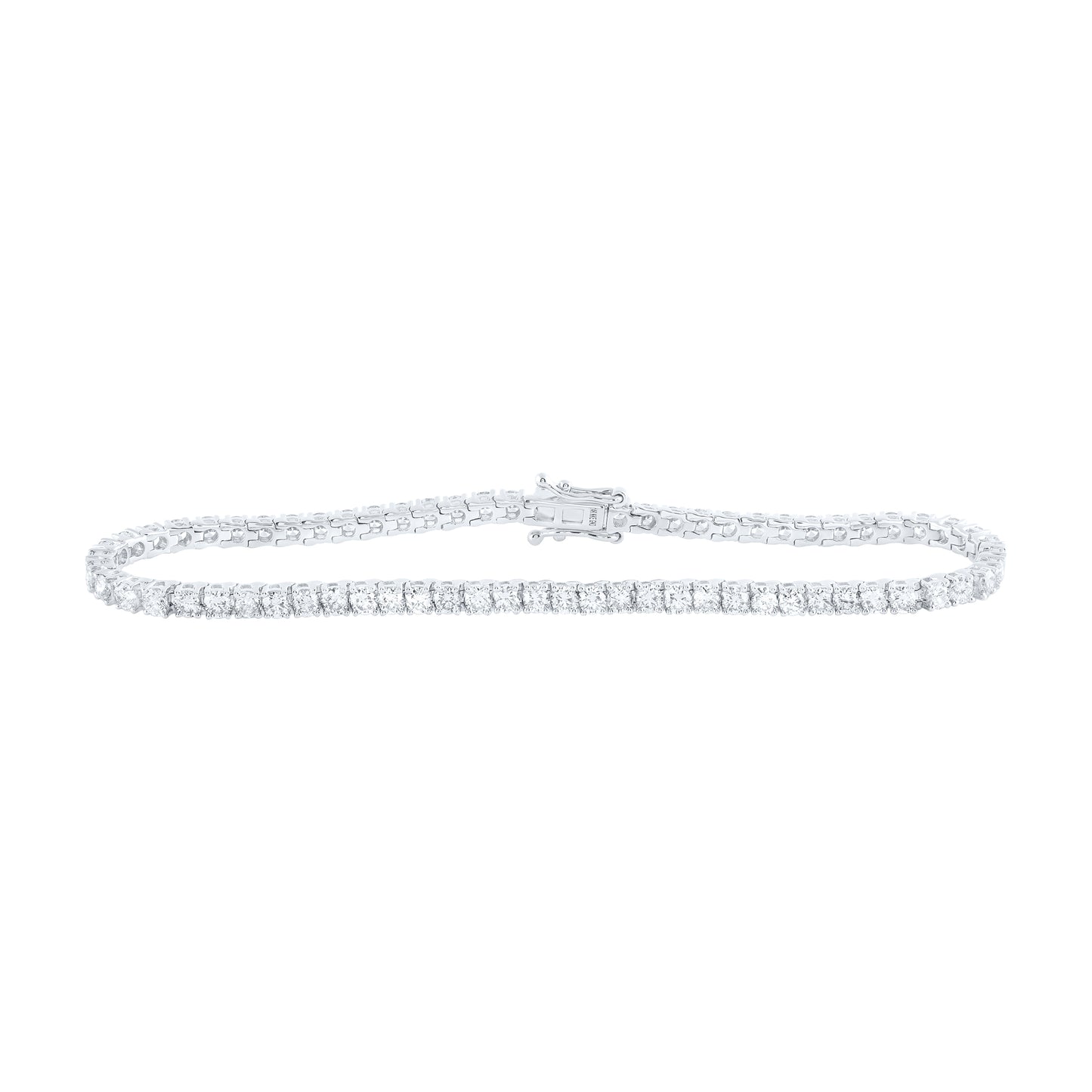 14kt Yellow Or White Gold Diamond Tennis Bracelet, Length: 7 Inch