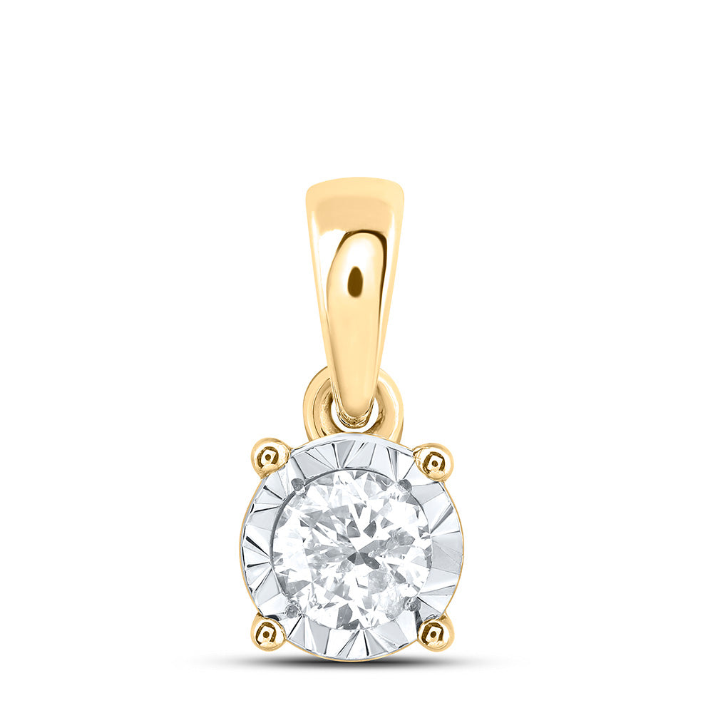 10kt Yellow Or White Gold Diamond Fashion Pendant