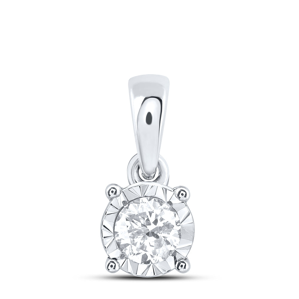 10kt Yellow Or White Gold Diamond Fashion Pendant