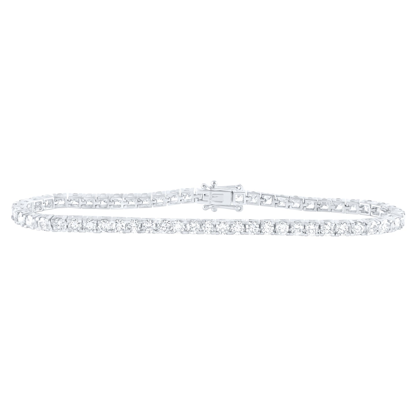 14kt White Gold 5 Cttw Diamond Tennis Bracelet, Length: 7 Inch