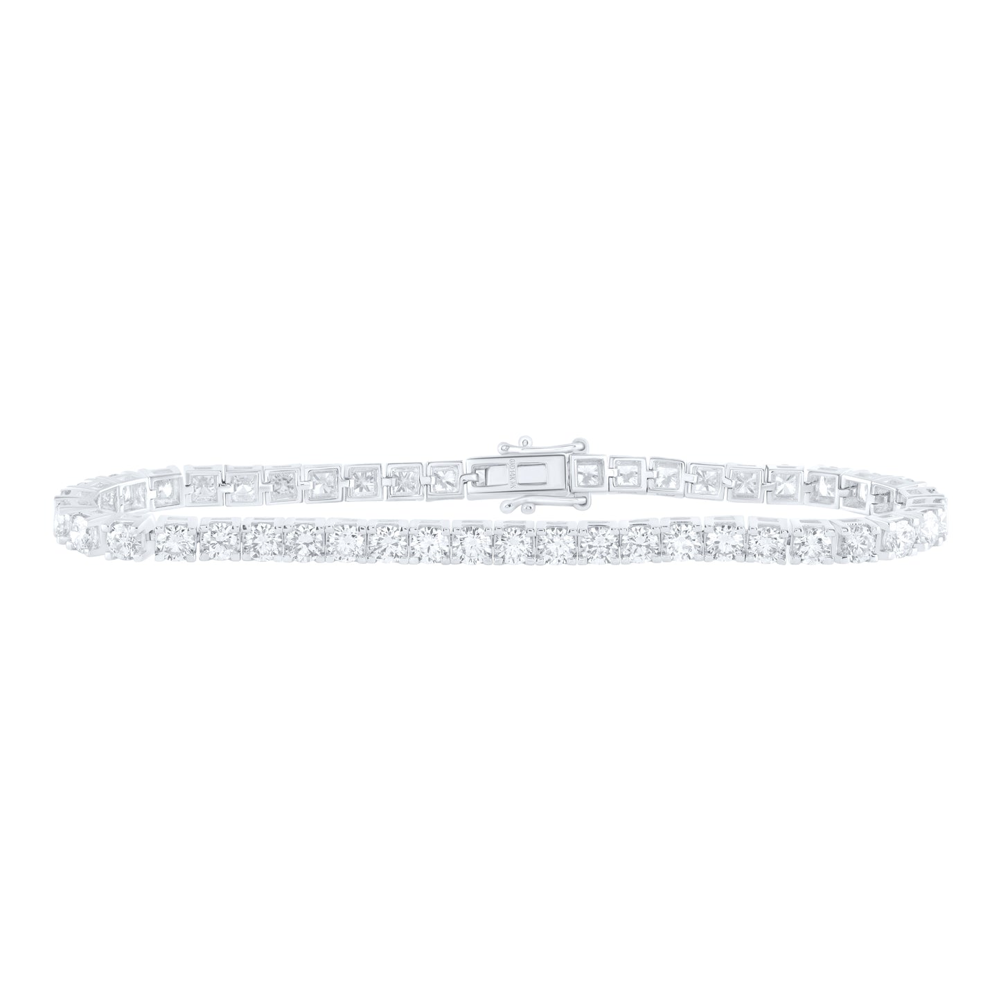 14K Yellow or White Gold 8 Ctw Diamond Tennis Bracelet (7 Inch)