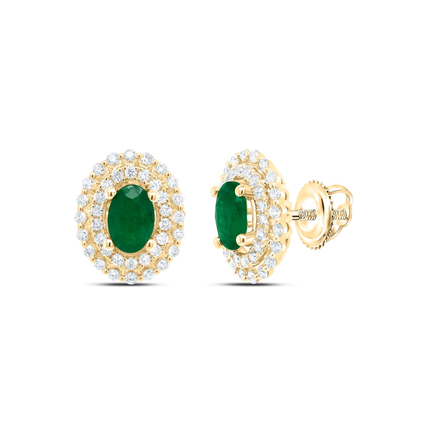 14kt Yellow Or White Or Rose Gold Natural Diamond Ana M 6x4mm Oval Ruby Natural Gem Earring