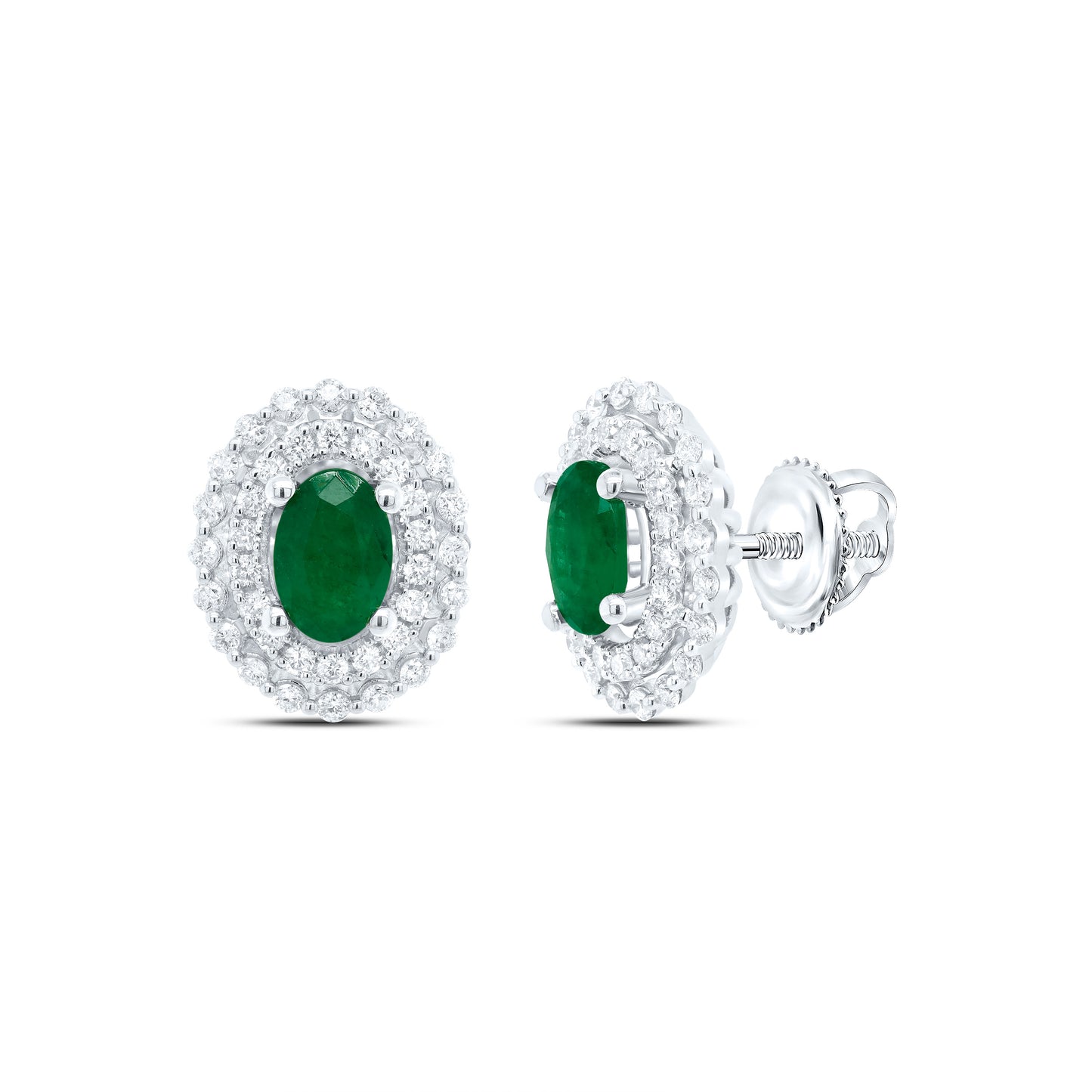 14kt Yellow Or White Or Rose Gold Natural Diamond Ana M 6x4mm Oval Ruby Natural Gem Earring