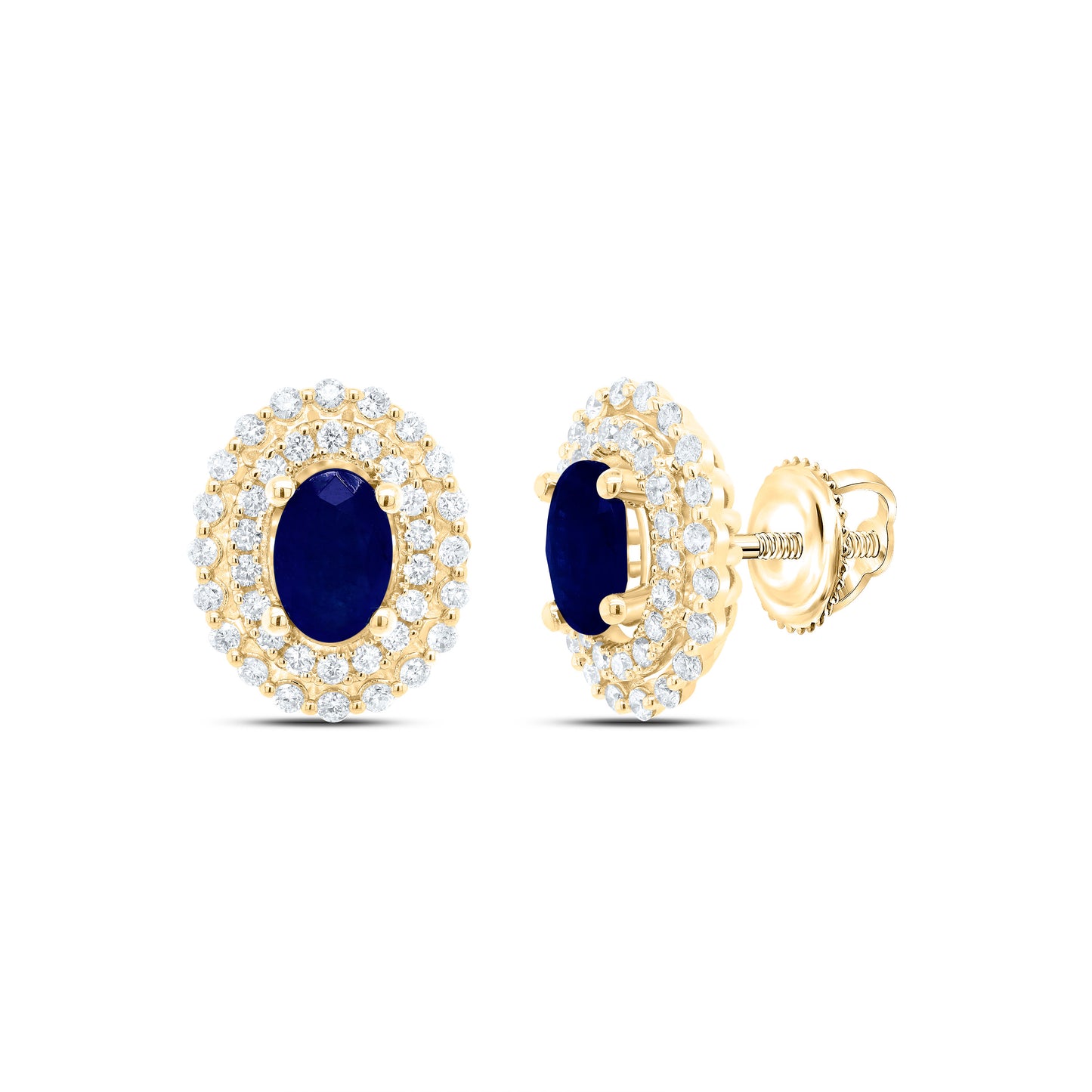 14kt Yellow Or White Or Rose Gold Natural Diamond Ana M 6x4mm Oval Ruby Natural Gem Earring