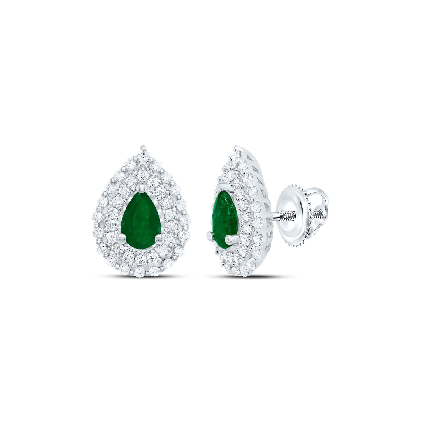 14kt Yellow Or White Or Rose Gold Natural Diamond Ana M 6x4mm Pear Ruby Natural Gem Earring