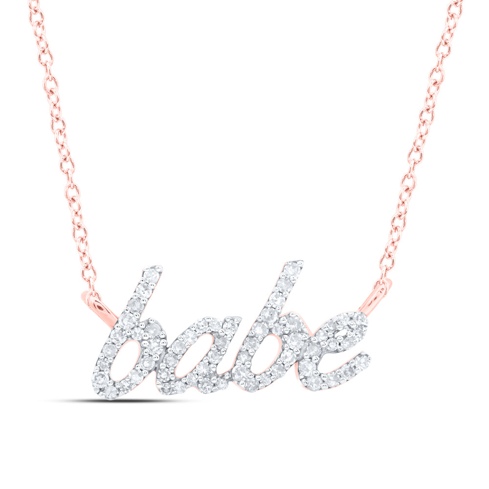 10kt Yellow Or White Gold Natural Diamond Necklace, Length: 18 Inch