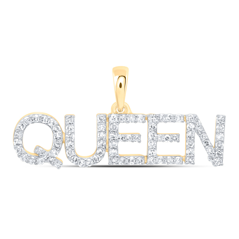 10kt Yellow Or White Gold Natural Diamond Fashion Pendant