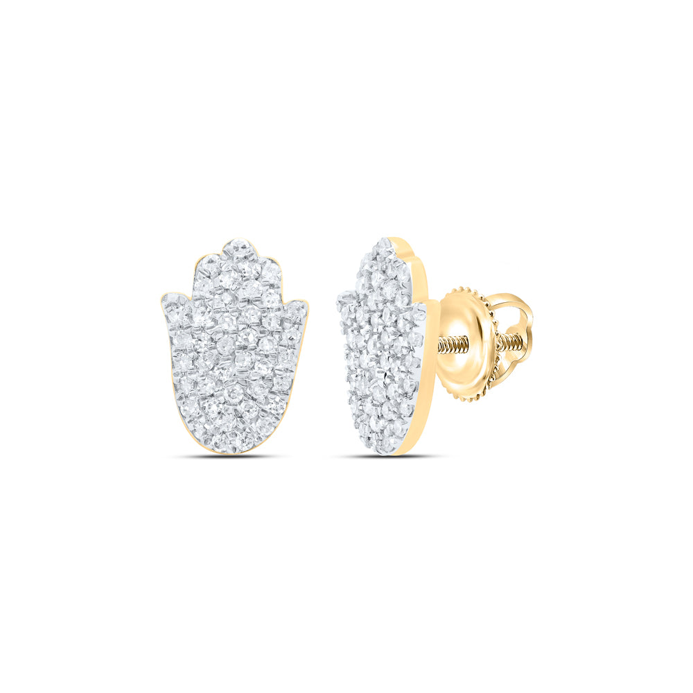 10kt Yellow Gold 1/4 Cttw Diamond Earring
