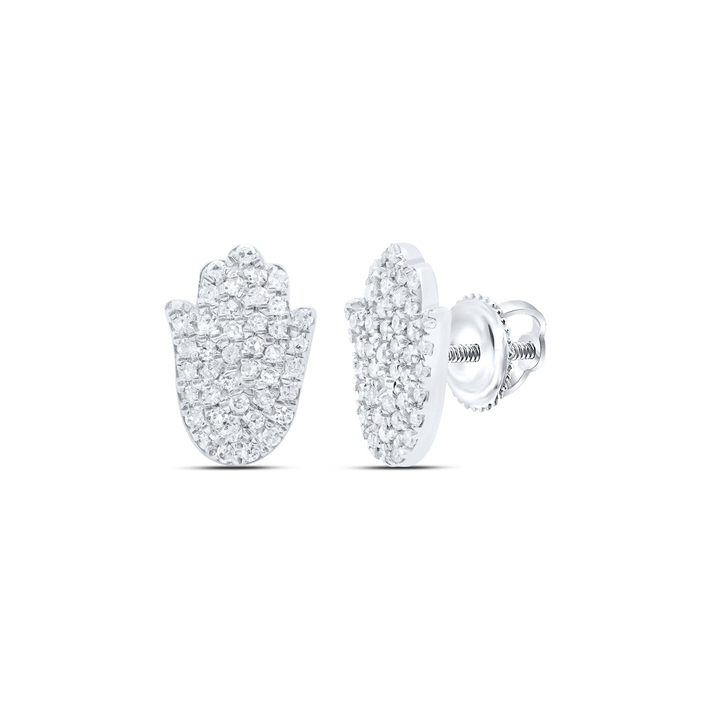 10kt White Gold 1/4 Cttw Diamond Earring