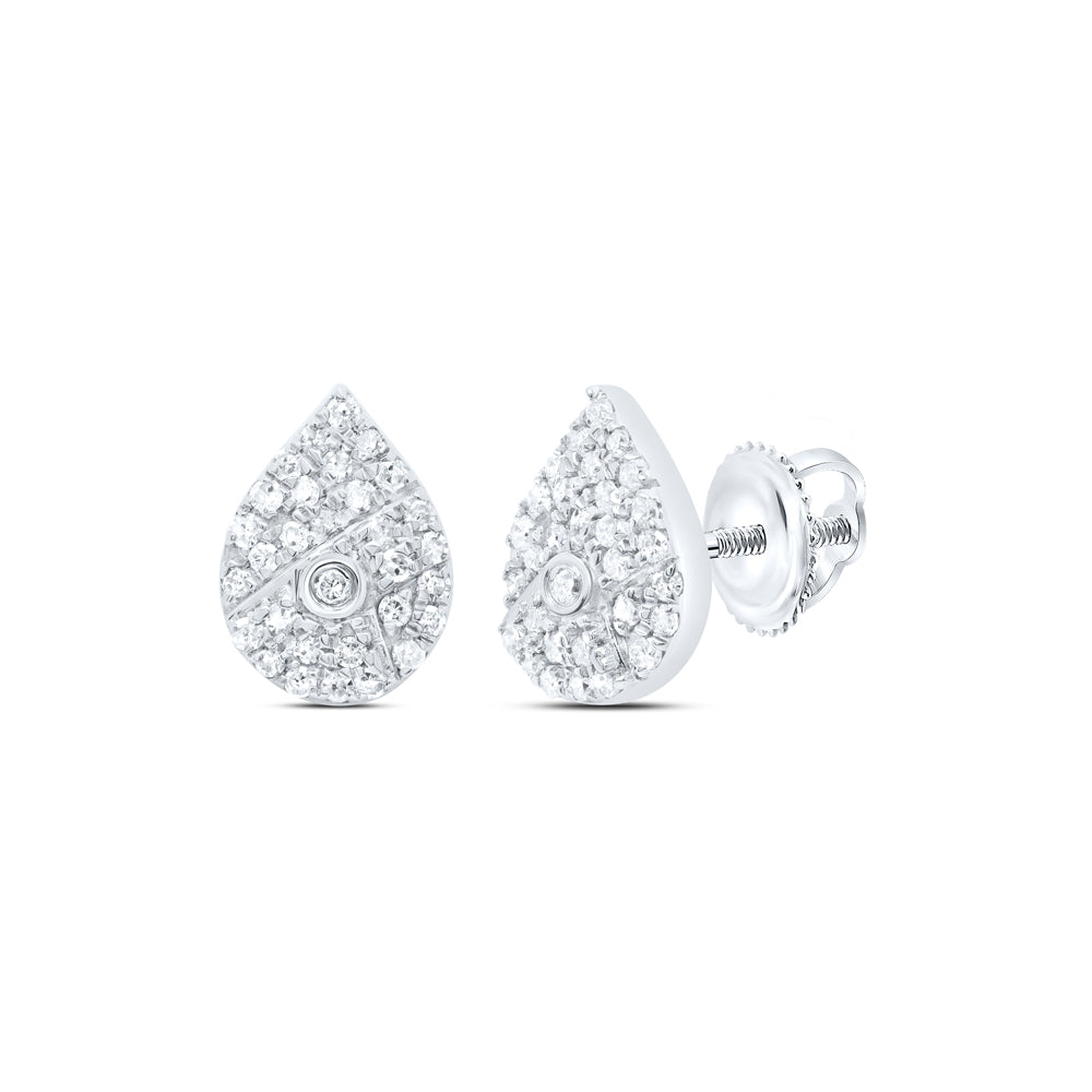 10kt White Gold 1/4 Cttw Diamond Earring