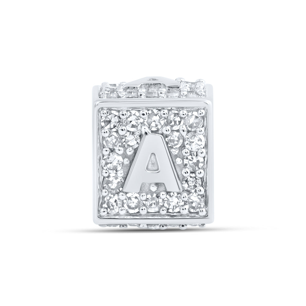 10kt Yellow Or White Or Rose Gold Diamond Fashion Initial Bracelet Box
