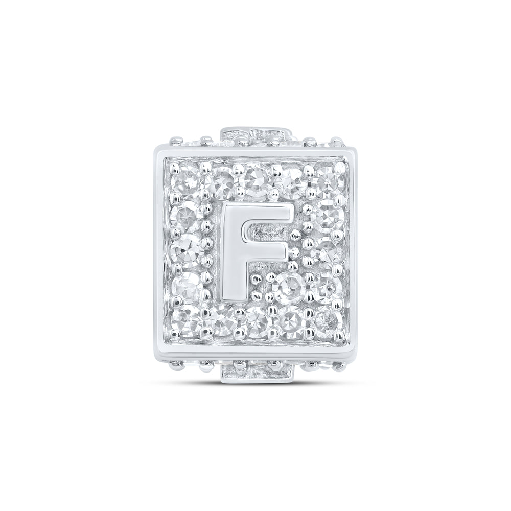 10kt Yellow Or White Or Rose Gold Diamond Fashion Initial Bracelet Box