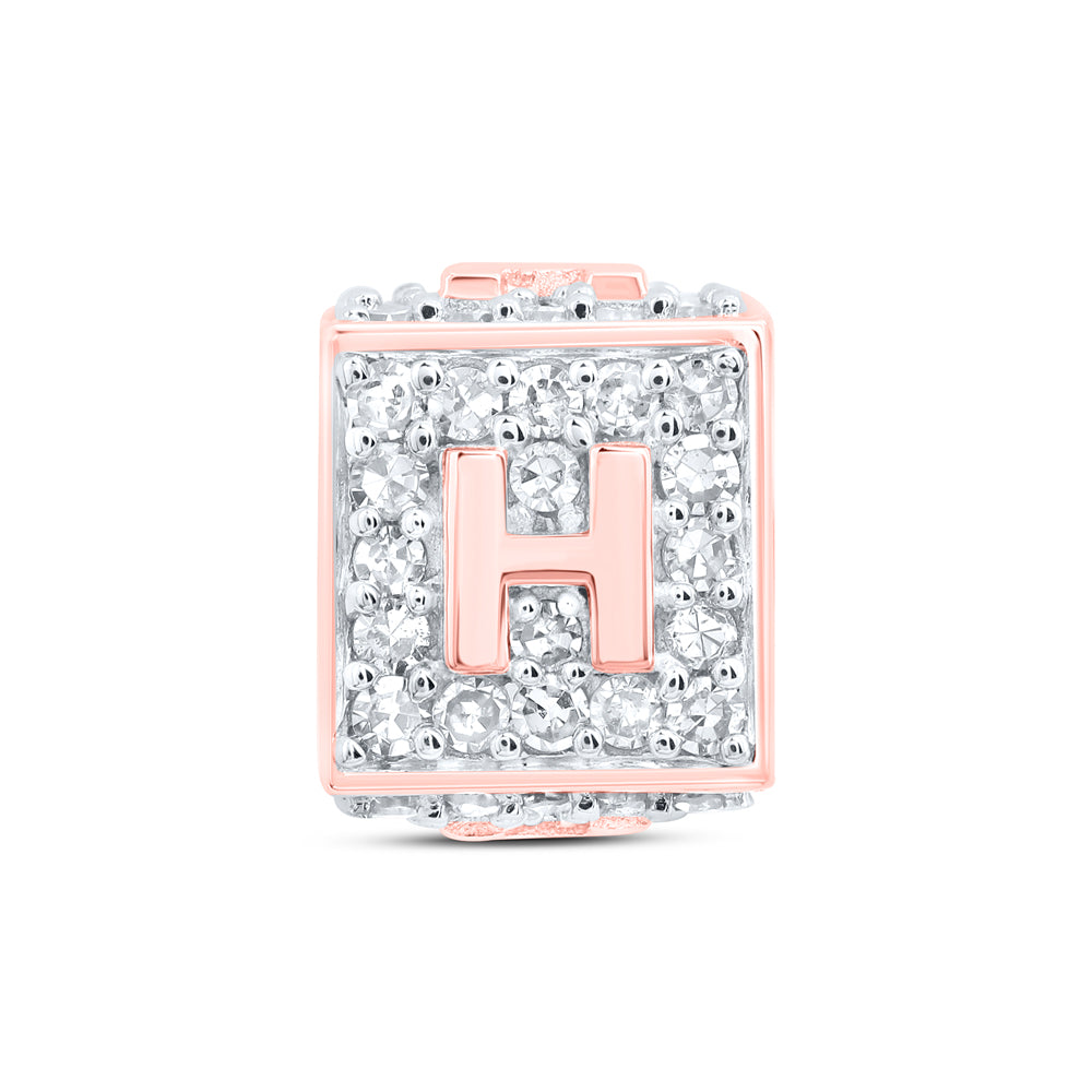 10kt Yellow Or White Or Rose Gold Diamond Fashion Initial Bracelet Box