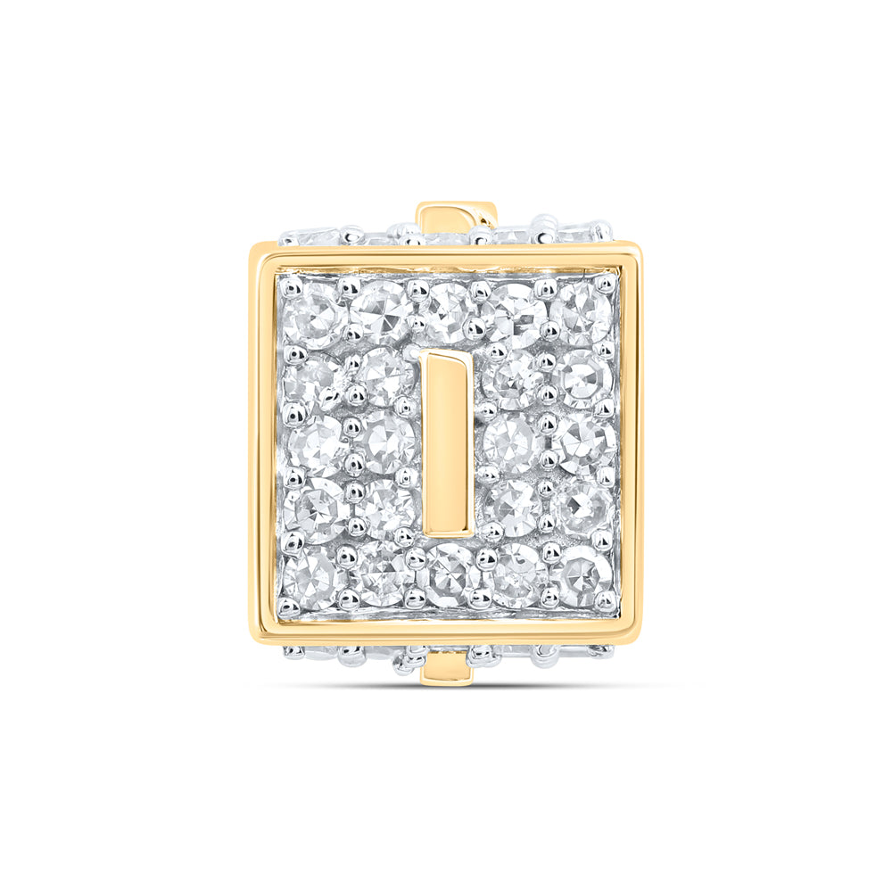 10kt Yellow Or White Or Rose Gold Diamond Fashion Initial Bracelet Box
