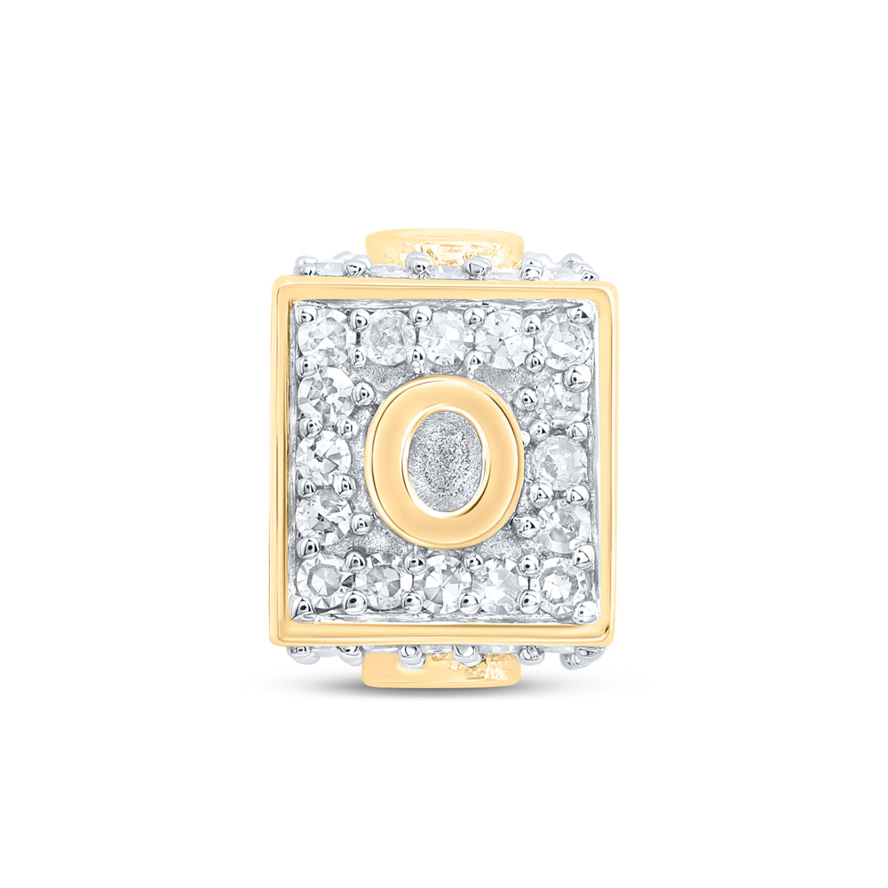 10kt Yellow Or White Or Rose Gold Diamond Fashion Initial Bracelet Box
