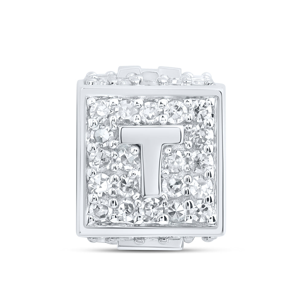 10kt Yellow Or White Or Rose Gold Diamond Fashion Initial Bracelet Box