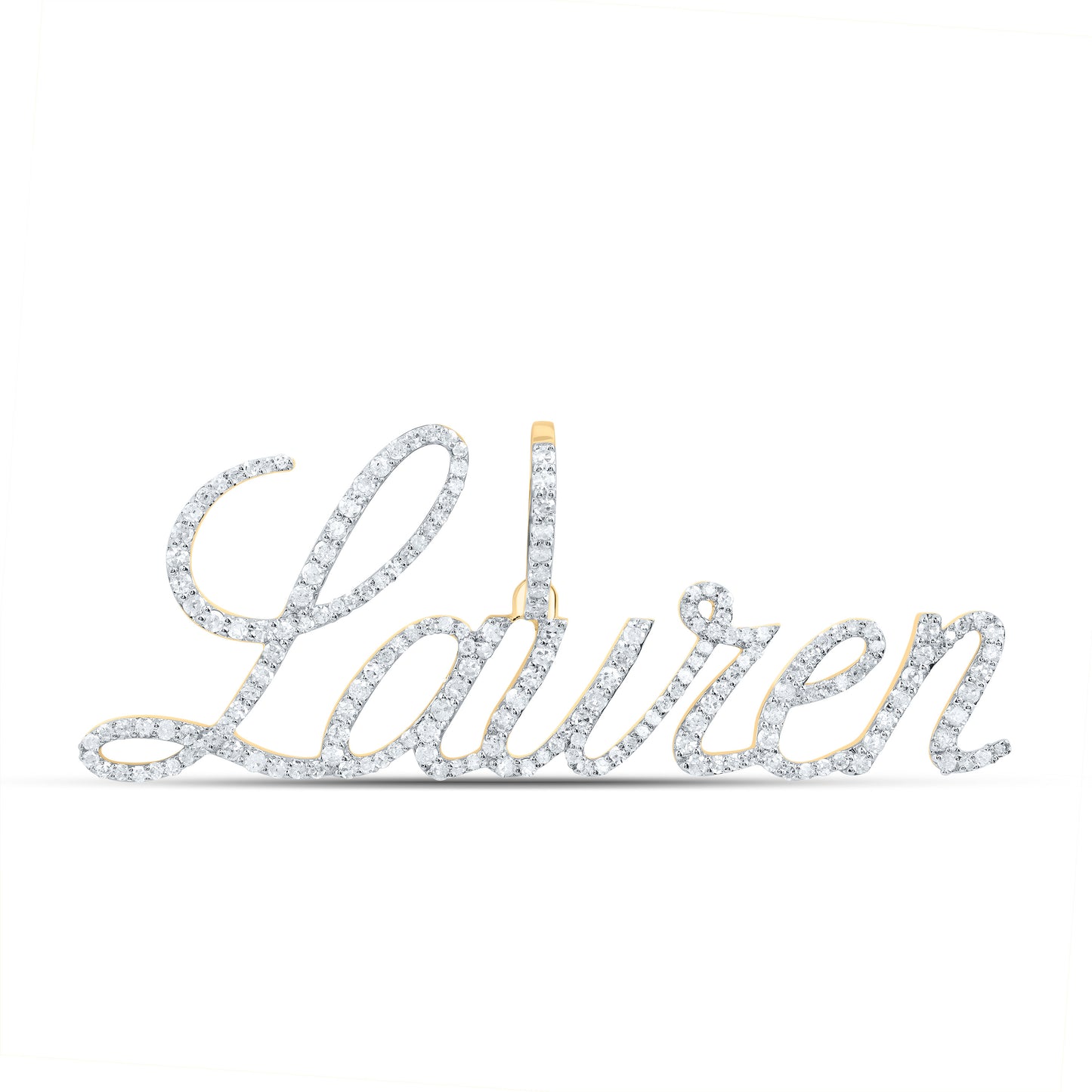 10kt Yellow Gold Natural Diamond Pendant