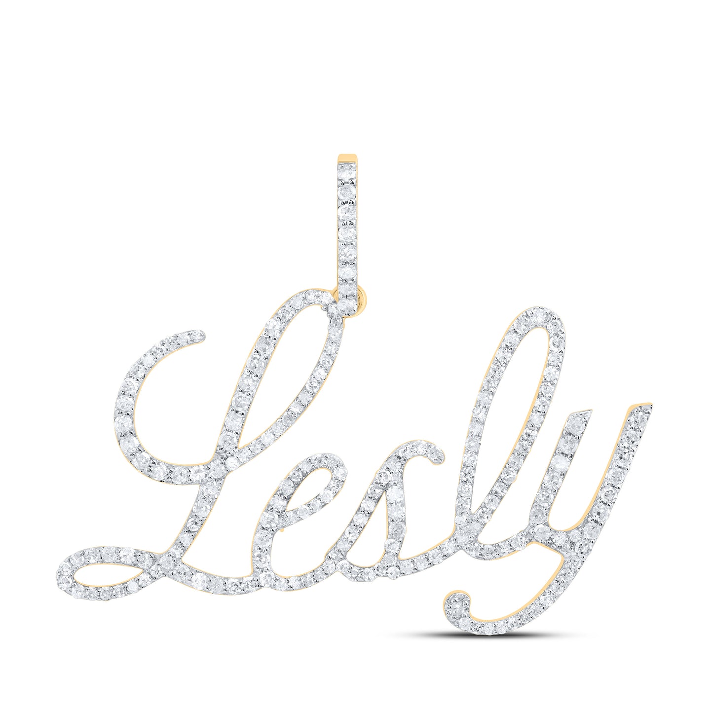 10kt Yellow Gold Natural Diamond Pendant