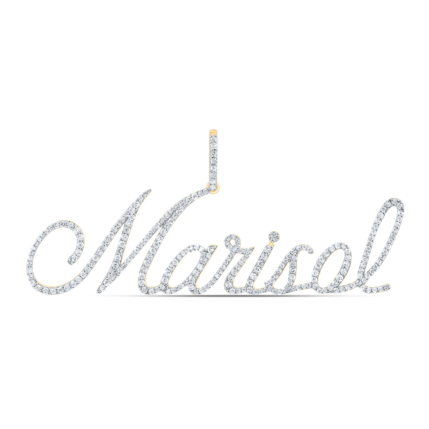 10kt Yellow Gold Natural Diamond Pendant