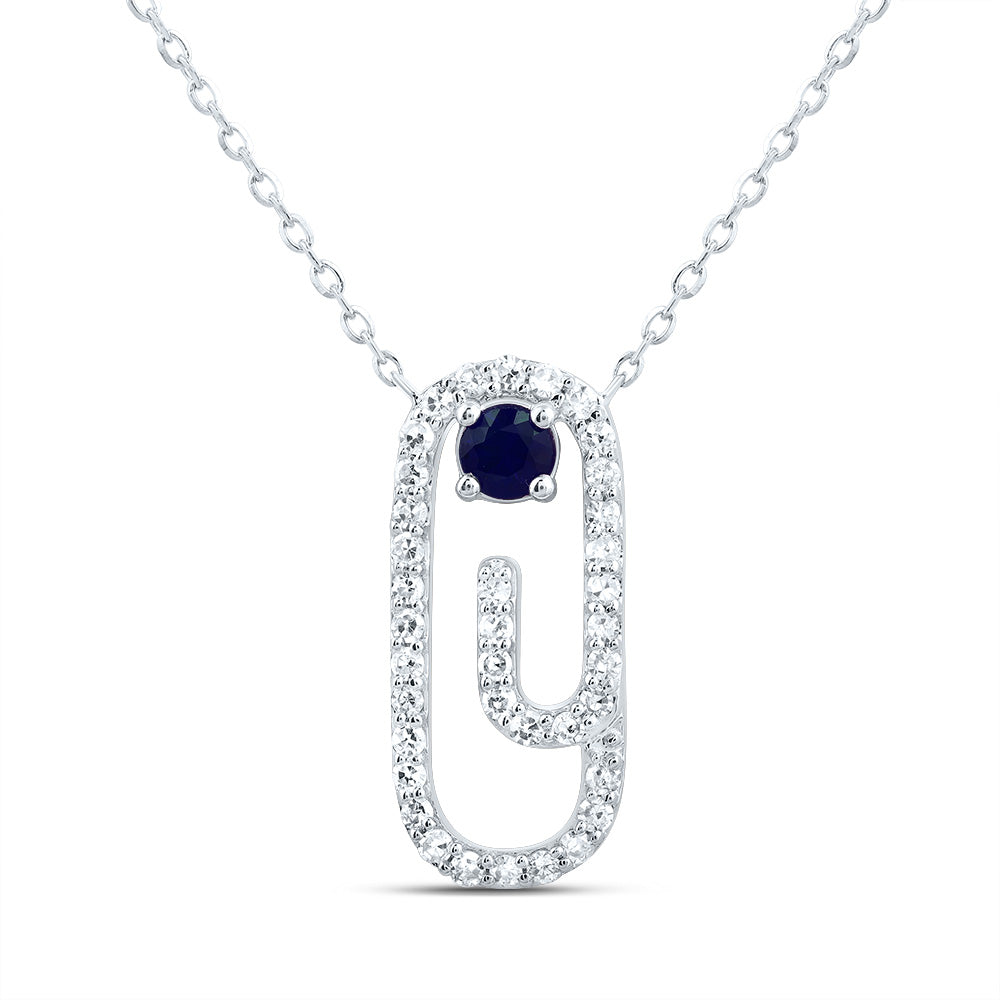 10kt Yellow Or White Gold Natural Diamond 3mm Round Natural Gem Paper Clip Necklace, Length: 18 Inch
