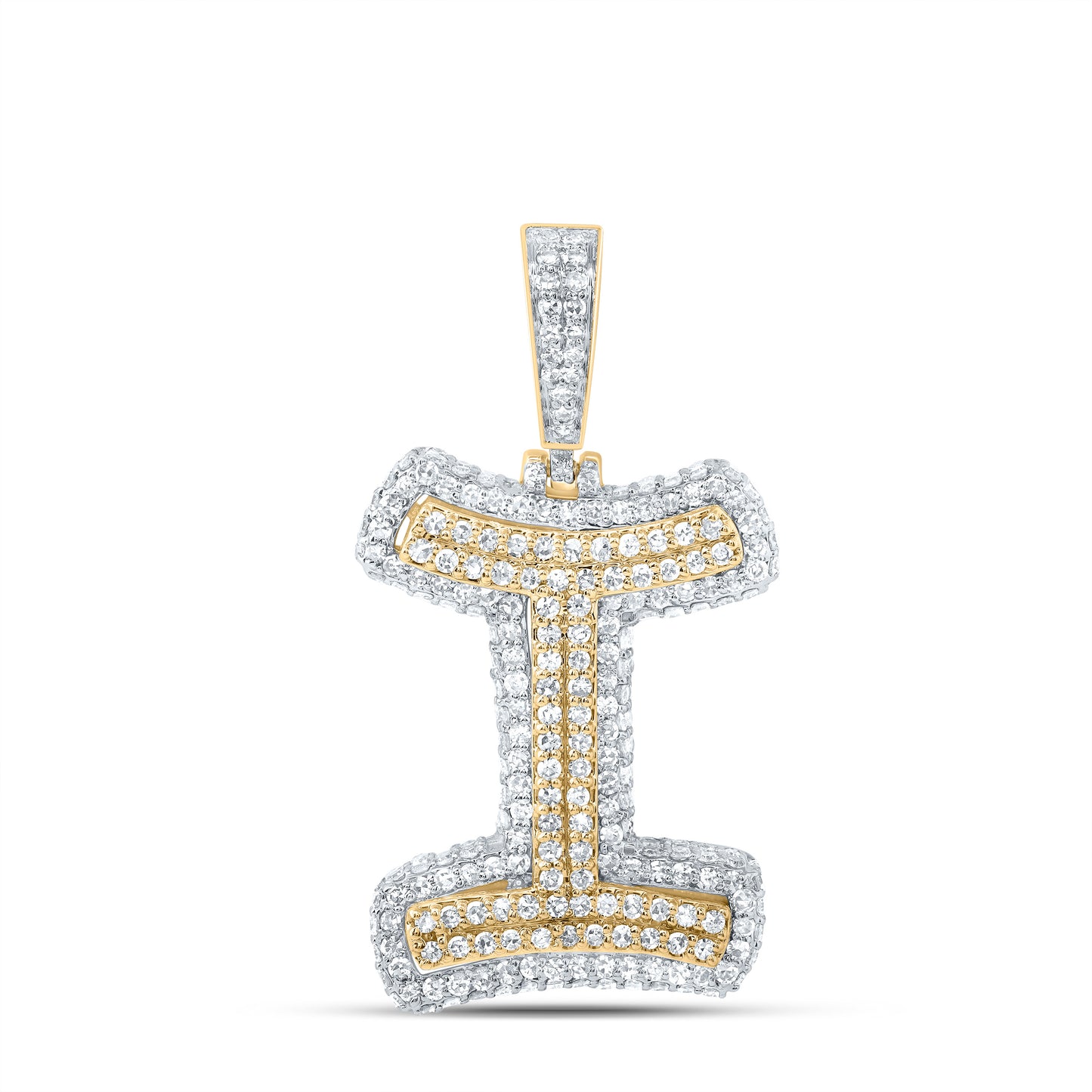 10kt Yellow Gold Diamond Fashion Initial Pendant