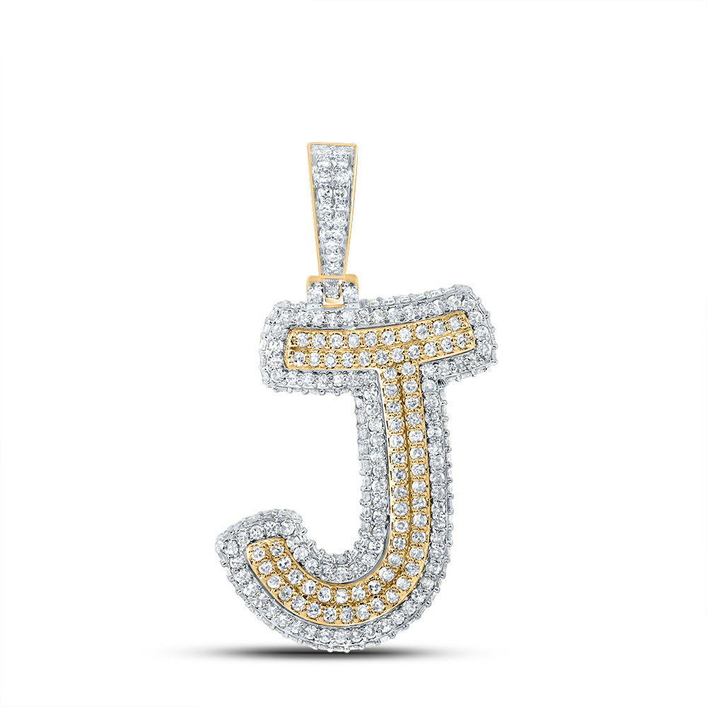 10kt Yellow Gold Diamond Fashion Initial Pendant
