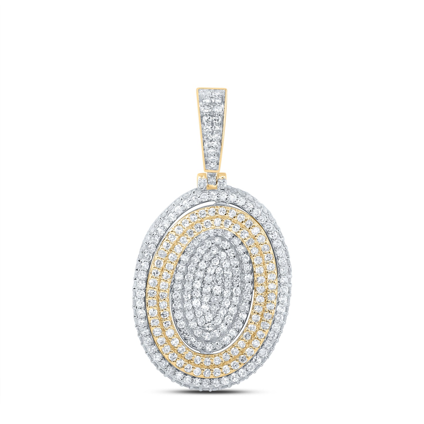 10kt Yellow Gold Diamond Fashion Initial Pendant