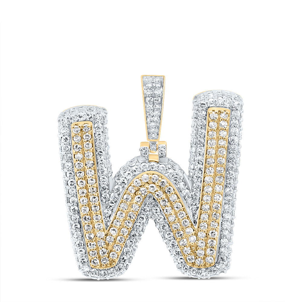10kt Yellow Gold Diamond Fashion Initial Pendant