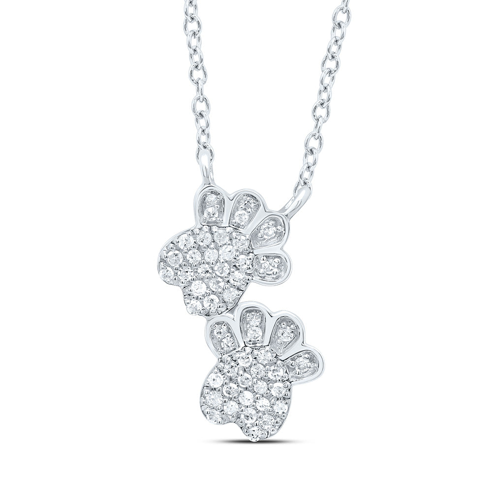 10K Yellow Or White Gold 1/6Cttw Natural Diamond Gift Necklace (18 Inch)