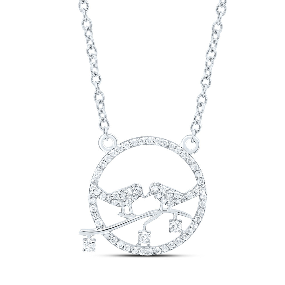 10K Yellow Or White Gold 1/5Cttw Natural Diamond Gift Necklace (18 Inch)