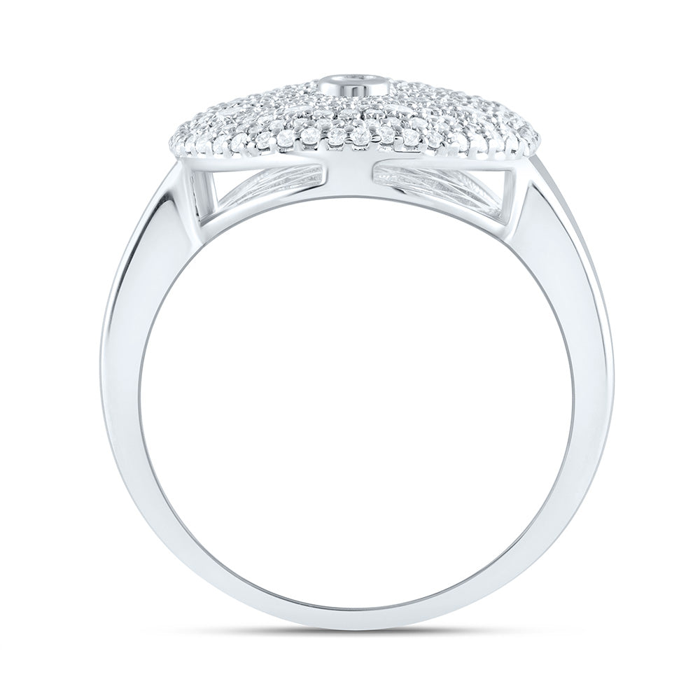 14K Yellow Or White Gold 7/8Cttw Natural Diamond Fashion Ring