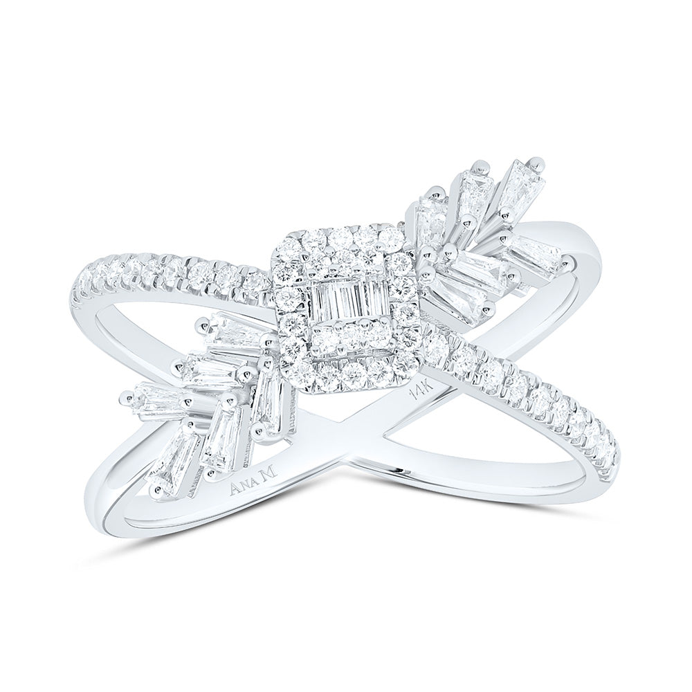 14K Yellow Or White Gold 3/8Cttw Natural Diamond Fashion Ring