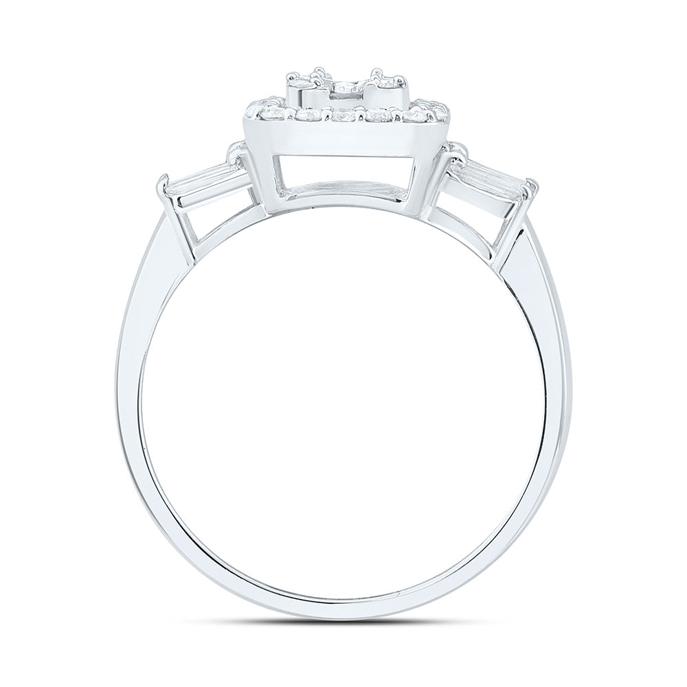 14K Yellow Or White Gold 1/2Cttw Natural Diamond Fashion Ring