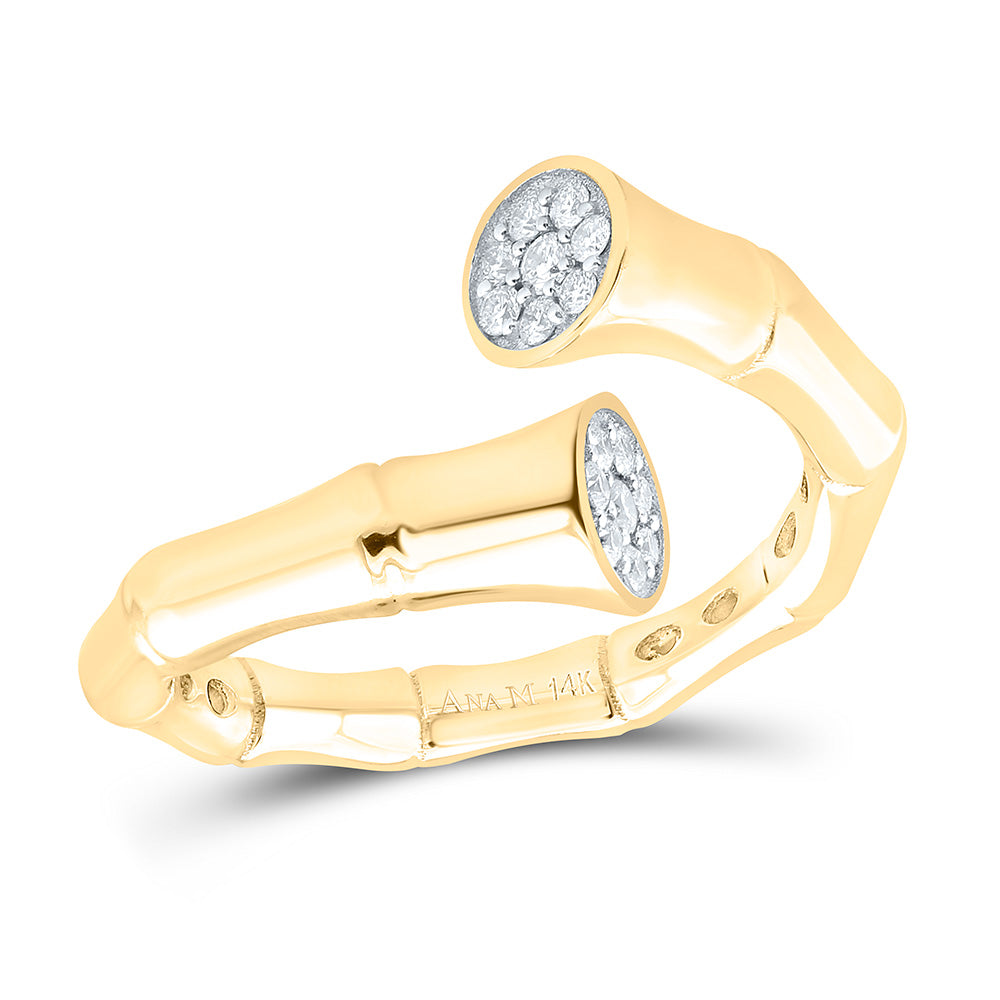 14K Yellow Gold 1/6Cttw Natural Diamond Fashion Ring