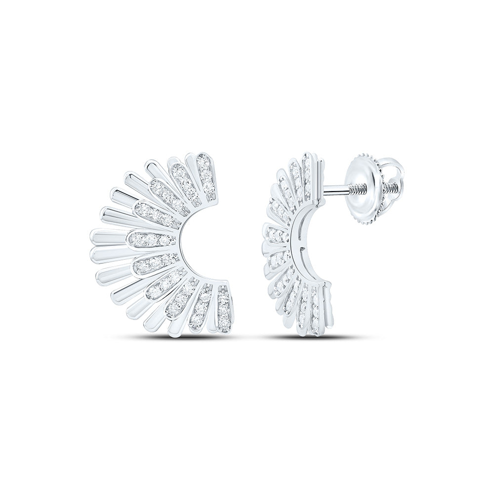 14K Yellow Or White Gold 1/3Cttw Natural Diamond Fashion Earring