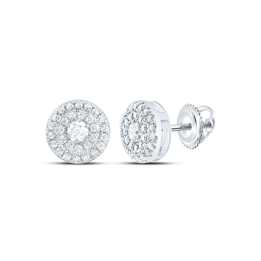 10K Yellow Or White Gold 1/3Cttw Natural Diamond Cn Fashion Round Earring