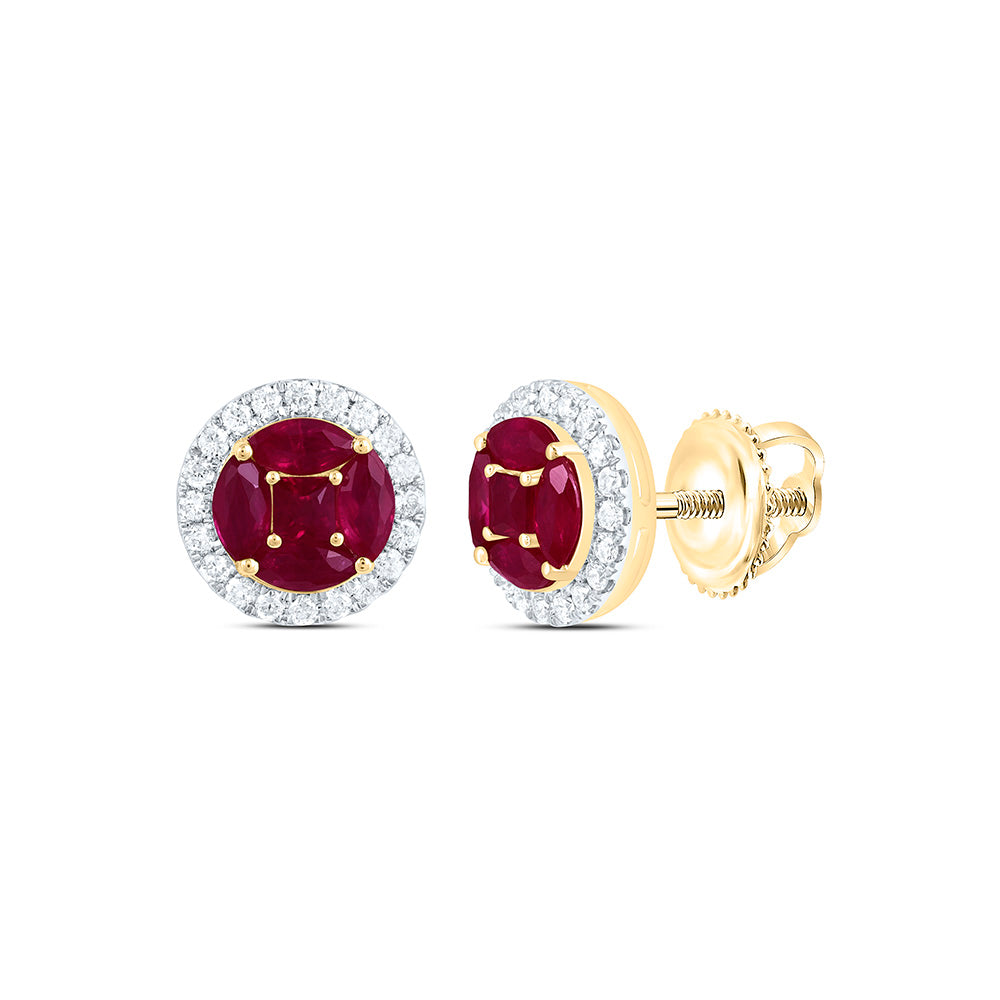 14K Yellow Or White Gold 1/4 Cttw Natural Diamond Cn 7/8 Cttw Marquise 1/5 Cttw Princess Natural Gem Earring