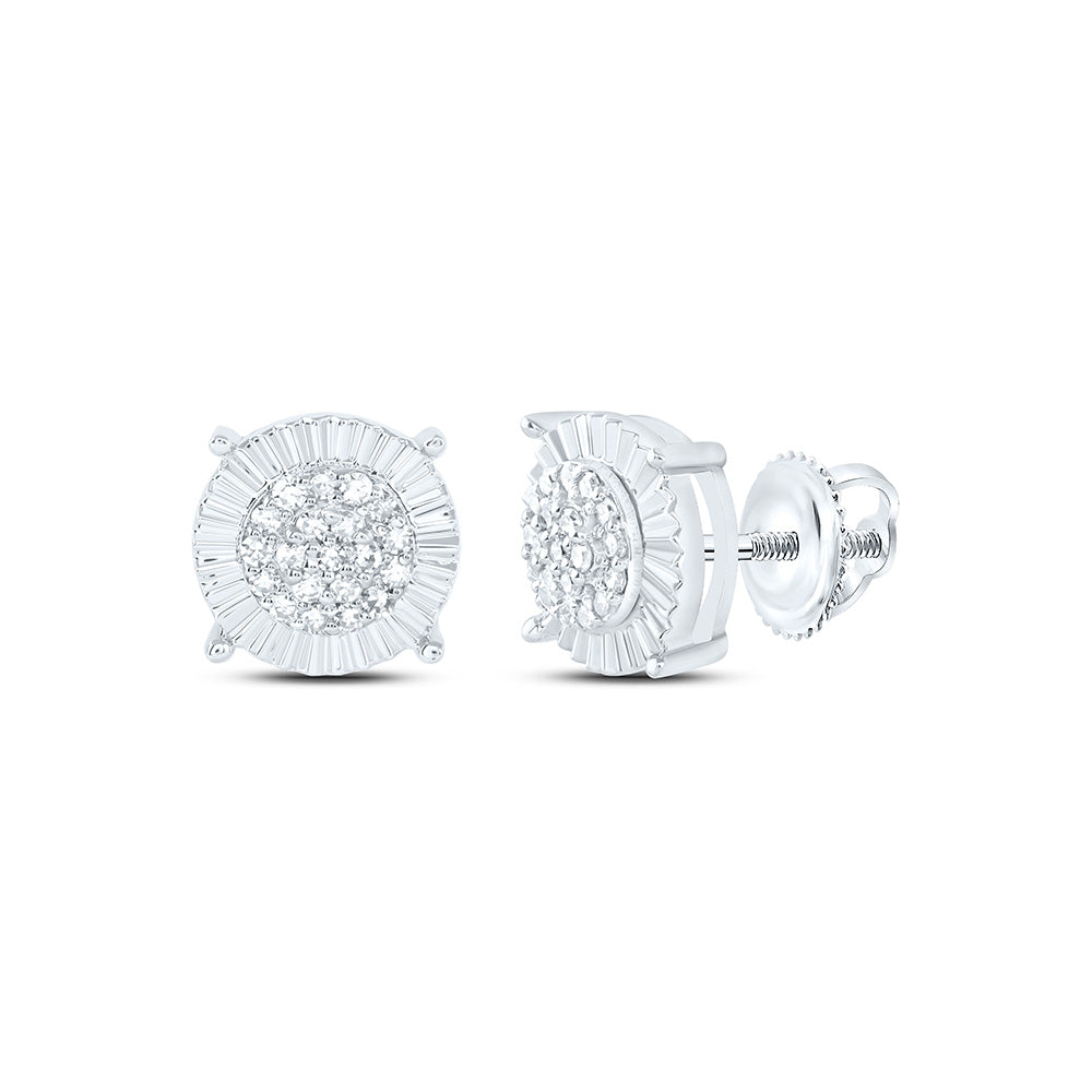 10K Yellow Or White Gold 1/6 Cttw Natural Diamond Nk Fashion Fanuk Round Earring