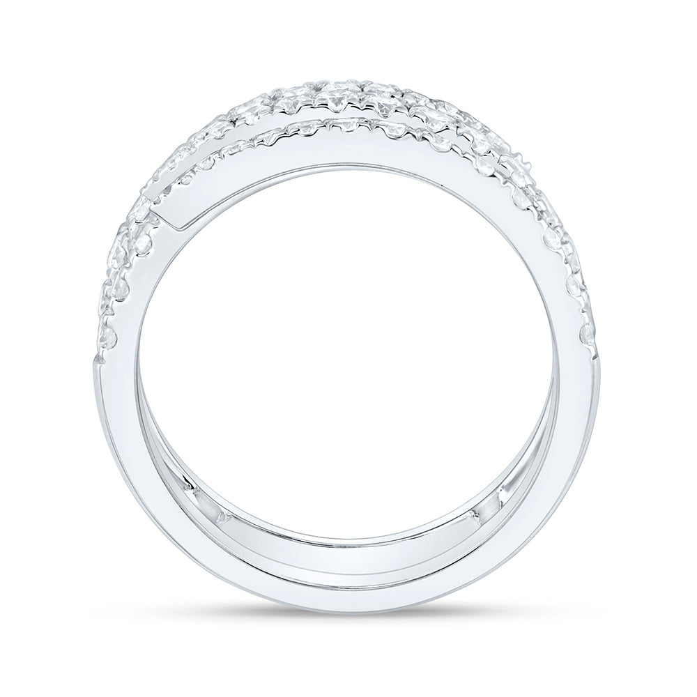 14K Yellow Or White Gold 1 Cttw Natural Diamond Ana M Fashion Bridal Anniversary Wedding Engagement Band Ring