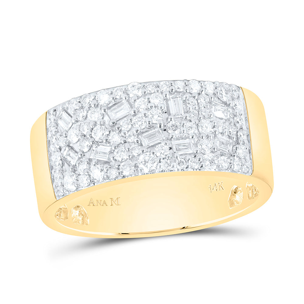 14K White Gold 5/8 Cttw Natural Diamond Ana M Fashion Band