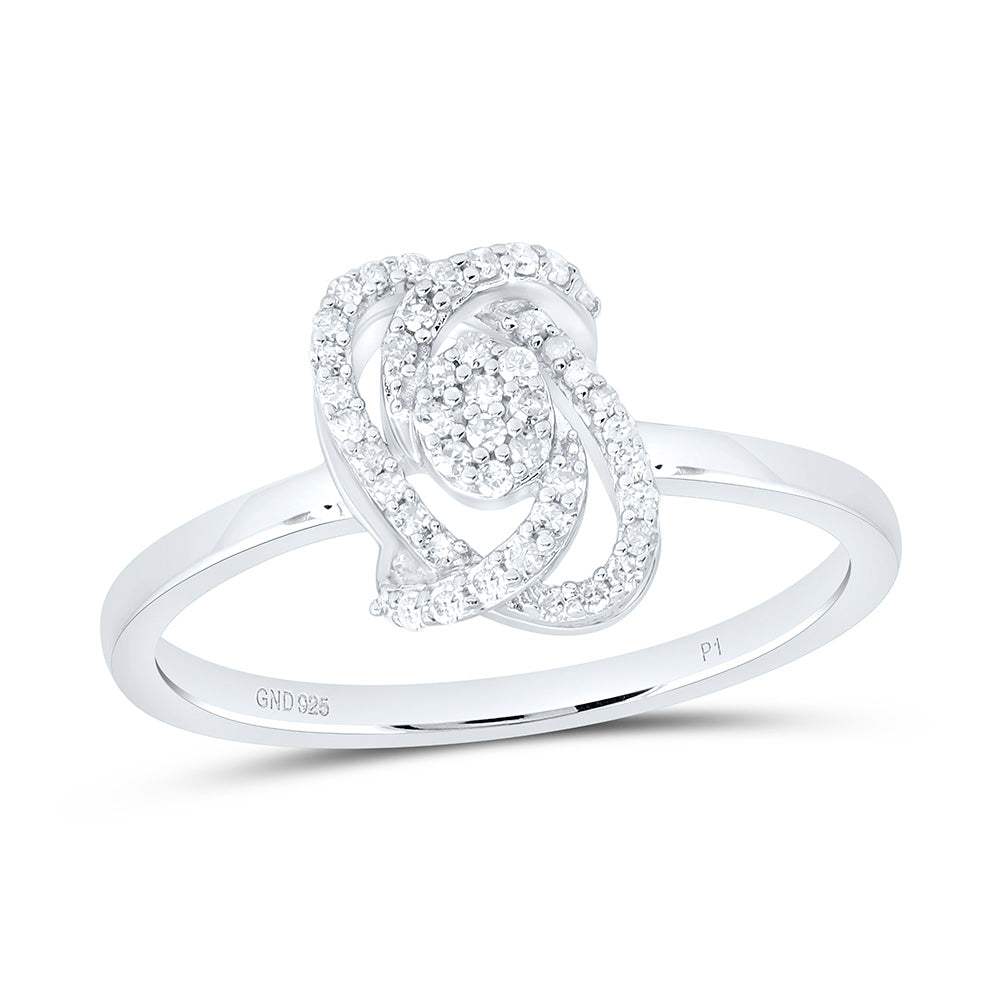 Sterling Silver 1/6Ctw Natural Diamond P1 Gift Ring